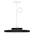 LED lámpatest DIONI, 18W 2160lm, CCT, IP55, kerek, fekete keret                                       ZM7154