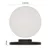 LED lámpatest DIONI, 32W 3520lm, CCT, IP55, kerek, fekete keret                                       ZM7155