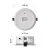 LED vészvilágító lámpatest ORSU, süllyesztett, 6W, 3 óra, 450 lm, 5000 K, 1500 mAh, IP20              ZN1320
