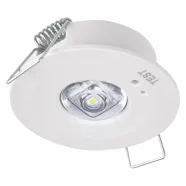   LED vészvilágító lámpatest ORSU, süllyesztett, 1W, 3 óra, 130 lm, 6500 K, 1500 mAh, IP20              ZN1330