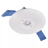   LED vészvilágító lámpatest ORSU, süllyesztett, 2W, 3 óra, 300 lm, 6500 K, 3300 mAh, IP20              ZN1340