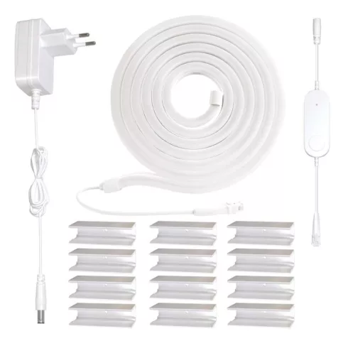 GoSmart Rugalmas LED szalag NEON fehér, 5 m, 33 W, RGBIC dimmelhető, WiFi, hangalapú vezérlés, IP20   ZPW513I