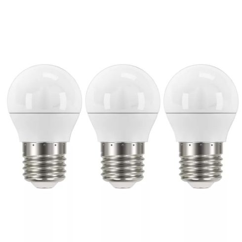 LED izzó mini gömb E27 5W(40W) 470lm WW (3db)                                                         ZQ1120.3