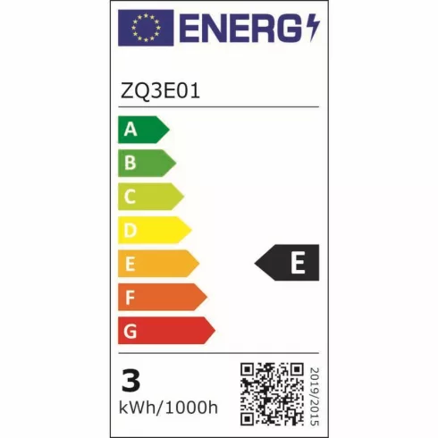 LED izzó gyertya, E14, 2,2W(25W), 250lm, 2700K WW, E                                                  ZQ3E01