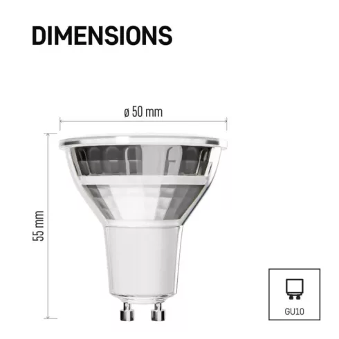 LED izzó MR16 GU10 3W(32W) 345lm NW                                                                   ZQ8E18