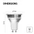LED izzó MR16 GU10 3W(32W) 345lm NW                                                                   ZQ8E18