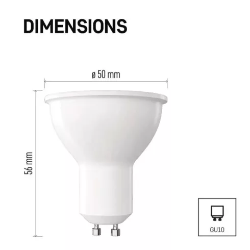 LED izzó MR16 GU10 5,8W(75W) 565lm NW                                                                 ZQ8E33N