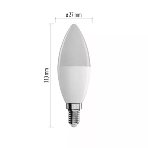 GoSmart LED izzó gyertya 4,8W(40W)470lm E14 ZigBee RGB CCT dimmelhető                                 ZQZ322R
