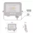 LED reflektor, 10W, 1000lm, 4000K, NW, 120°, fehér, IP65, F, GLARO                                    ZS2214W