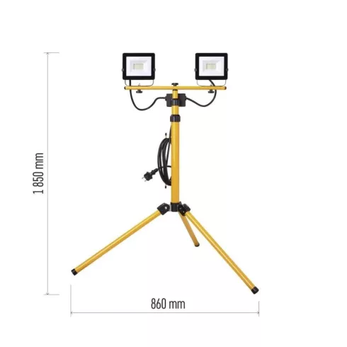 LED reflektor Hobby Slim, 2x20,5W + háromlábú állvány, IP65                                           ZS2221.2