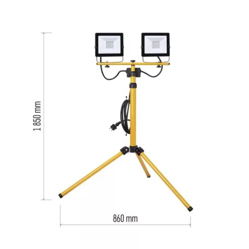 LED reflektor Hobby Slim, 2x30W + háromlábú állvány, IP65                                             ZS2231.2