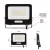 LED reflektor, 30W, 3000lm, 4000K, NW, 120°, fekete, IP65, F, GLARO                                   ZS2234B