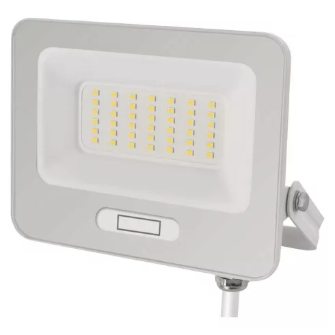 LED reflektor, 30W, 3000lm, 4000K, NW, 120°, fehér, IP65, F, GLARO                                    ZS2234W