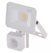   Mozgásérzékelős LED reflektor, 10W, 1000lm, IP44, PIR, NW, SIMPO, fehér                               ZS2313W