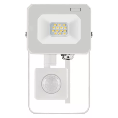 Mozgásérzékelős LED reflektor, 10W, 1000lm, IP44, PIR, NW, SIMPO, fehér                               ZS2313W