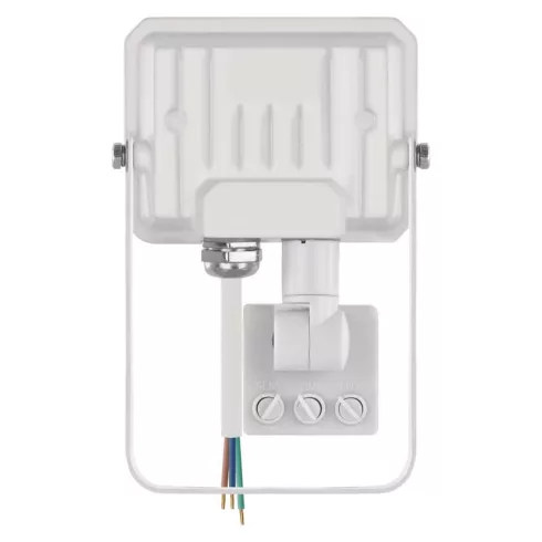 Mozgásérzékelős LED reflektor, 10W, 1000lm, IP44, PIR, NW, SIMPO, fehér                               ZS2313W