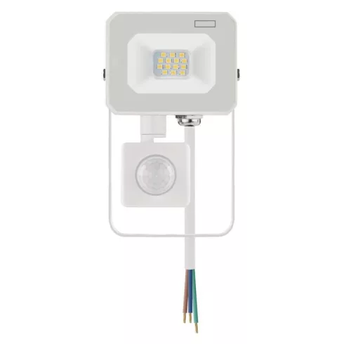Mozgásérzékelős LED reflektor, 10W, 1000lm, IP44, PIR, NW, SIMPO, fehér                               ZS2313W
