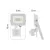 Mozgásérzékelős LED reflektor, 10W, 1000lm, IP44, PIR, NW, SIMPO, fehér                               ZS2313W