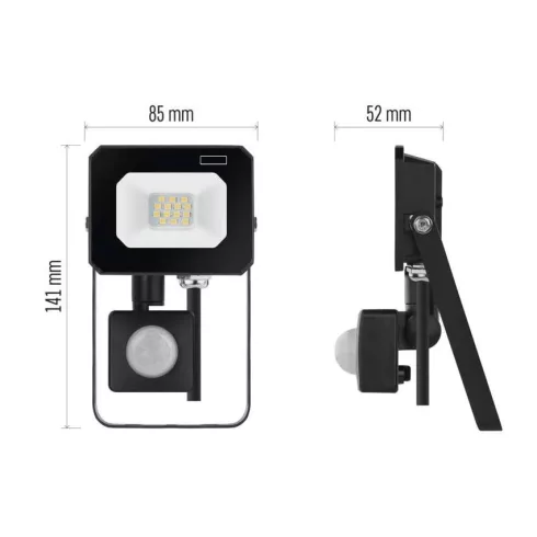 LED reflektor Simpo 10W IP44 1000LM NW PIR                                                            ZS2313
