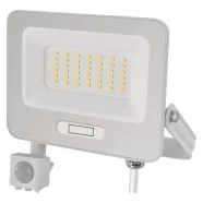   LED reflektor, mozgásérzékelővel, 50W, 5000lm, 4000K, NW, PIR, táv 8m, 120°, fehér, IP54, F, GLARO    ZS2344W