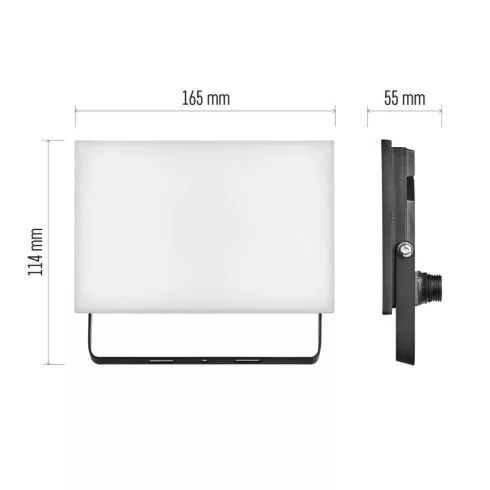 LED-es reflektor TAMBO, 30 W, 3000 lm, 4000 K, IP65, fekete                                           ZS2532