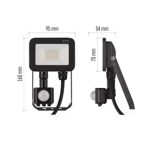 LED reflektor Inovo 10W PIR IP65 1100lm NW                                                            ZS2712