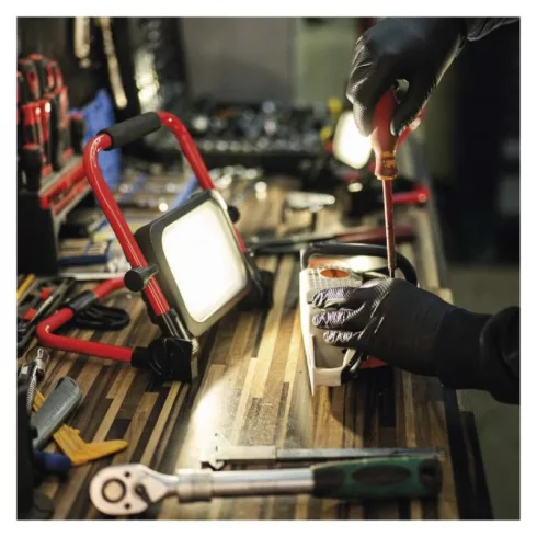 Profi LED reflektor ACCO, 35W, 3300lm, 6500K (hideg fehér), 120°, Li-Ion 10000 mAh, IP54              ZS2823