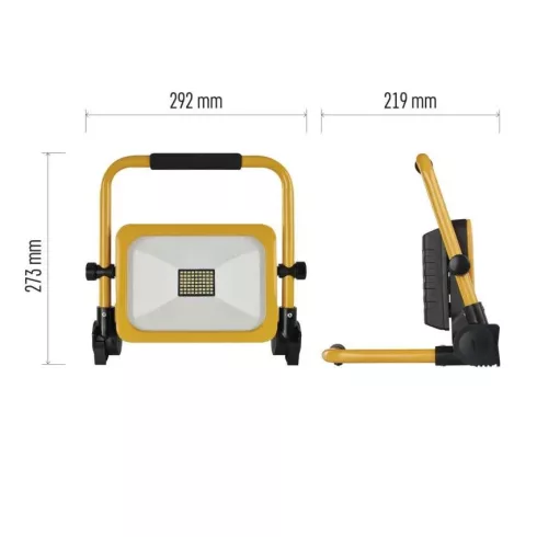 LED reflektor Acco 30W IP54 3000lm CW, hordozható                                                     ZS2832