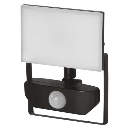 LED-es reflektor TAMBO, PIR mozgásérzékelővel, 10 W, 1000 lm, 4000 K, IP54, fekete                    ZS2912
