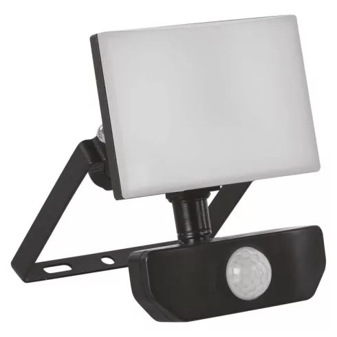LED-es reflektor TAMBO, PIR mozgásérzékelővel, 10 W, 1000 lm, 4000 K, IP54, fekete                    ZS2912