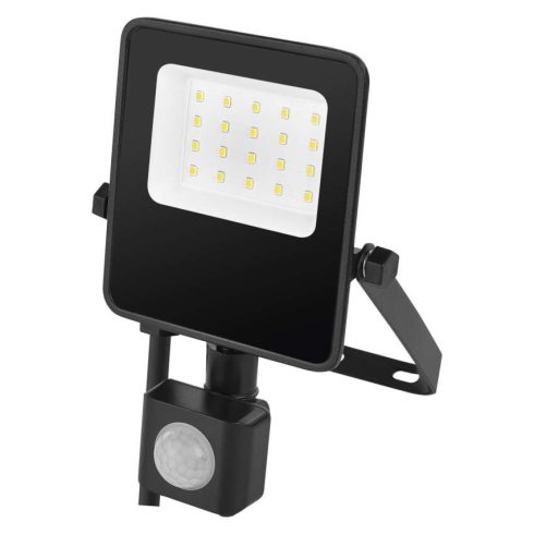 LED reflektor, PIR mozgásérzékelővel, 10W, 1500lm, 4000K, IP54, D, fekete, VISIO                      ZS2913