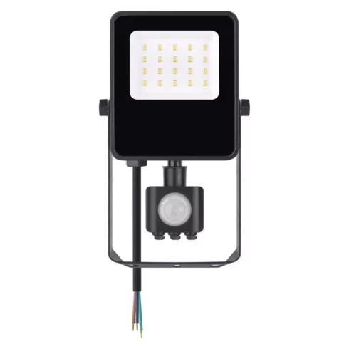 LED reflektor, PIR mozgásérzékelővel, 10W, 1500lm, 4000K, IP54, D, fekete, VISIO                      ZS2913