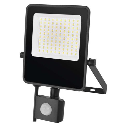 LED reflektor, PIR mozgásérzékelővel, 50W, 7500lm, 4000K, IP54, D, fekete, VISIO                      ZS2943