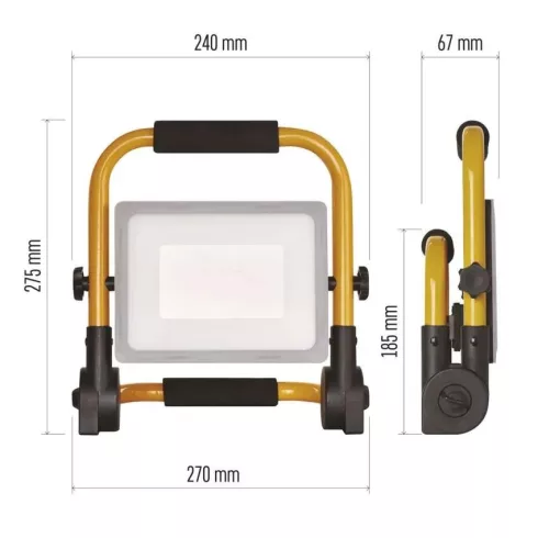 LED reflektor Ilio 51W IP44 4600lm NW, hordozható                                                     ZS3342