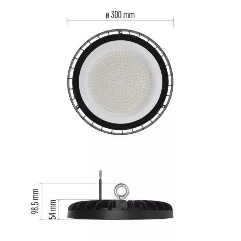 HIGHBAY LED ipari mennyezeti lámpa 166W IP65 110° 20000lm NW, Corus                                   ZU166