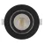 LED spotlámpa GERI  6,5W 700lm IP20 CCT, fekete, kerek                                                ZV1161