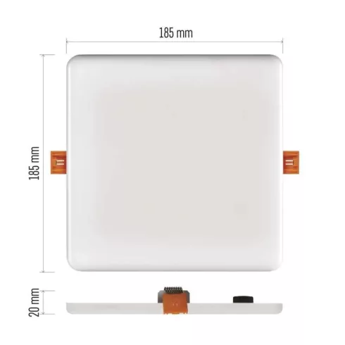 LED panel Vixxo 19W IP65 1700lm NW                                                                    ZV2152