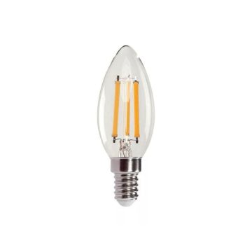 LED E14 filament melegfehér